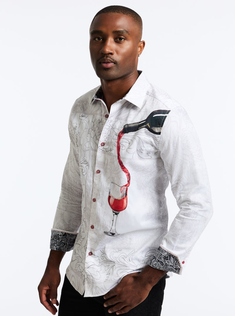 GRENASHE LONG SLEEVE BUTTON DOWN SHIRT