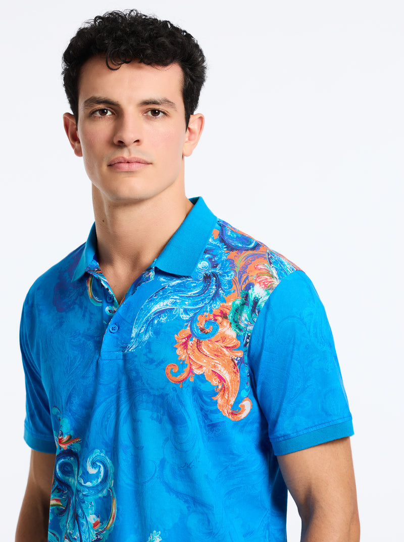 ROYAL SCROLL SHORT SLEEVE POLO