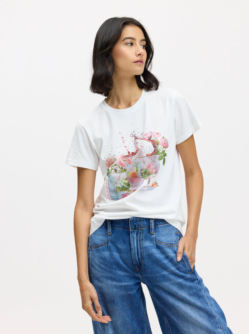 FLORAL SPRITZ SHORT SLEEVE T-SHIRT