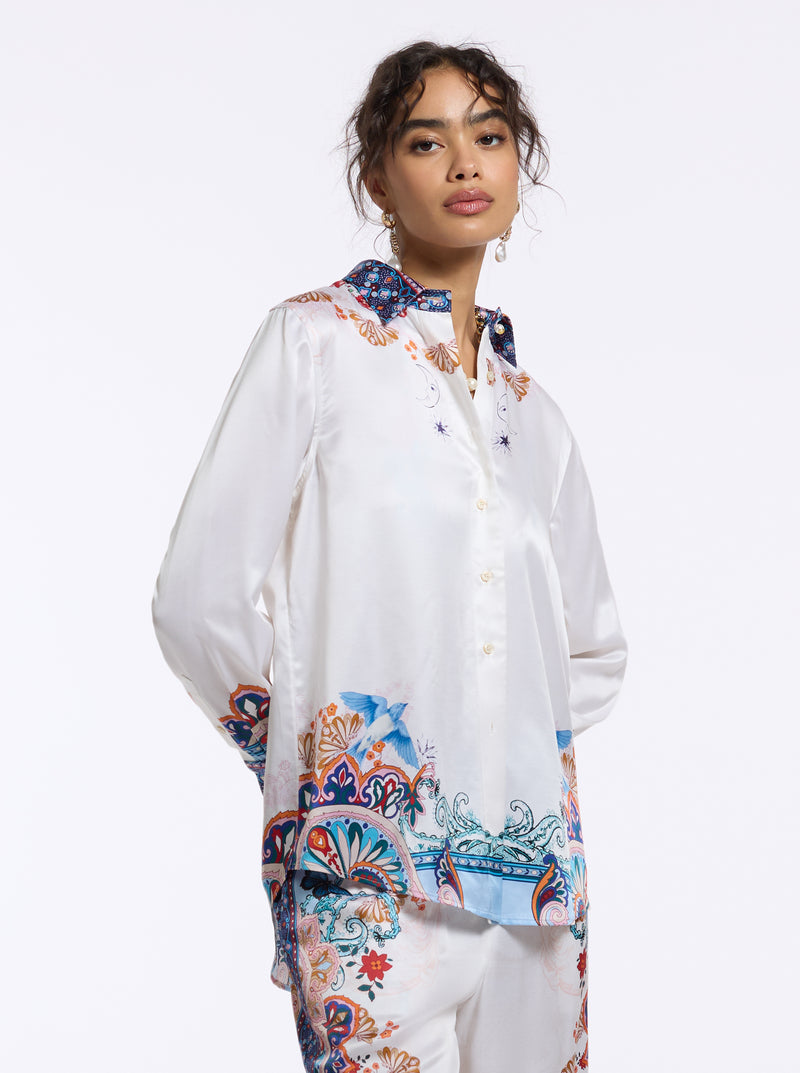 CARRIE LONG SLEEVE BUTTON DOWN SHIRT