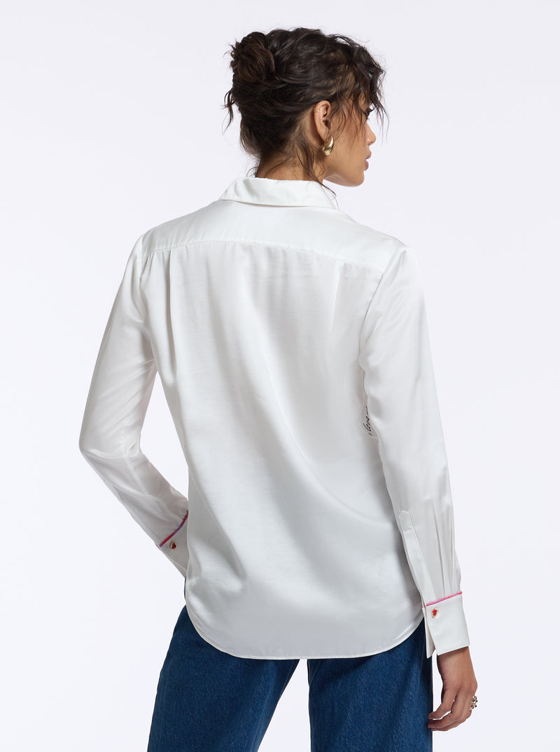 GABRIELA LONG SLEEVE BUTTON DOWN SHIRT