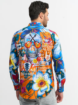 LIMITED EDITION FLOWER POWER LONG SLEEVE BUTTON DDOWN SHIRT