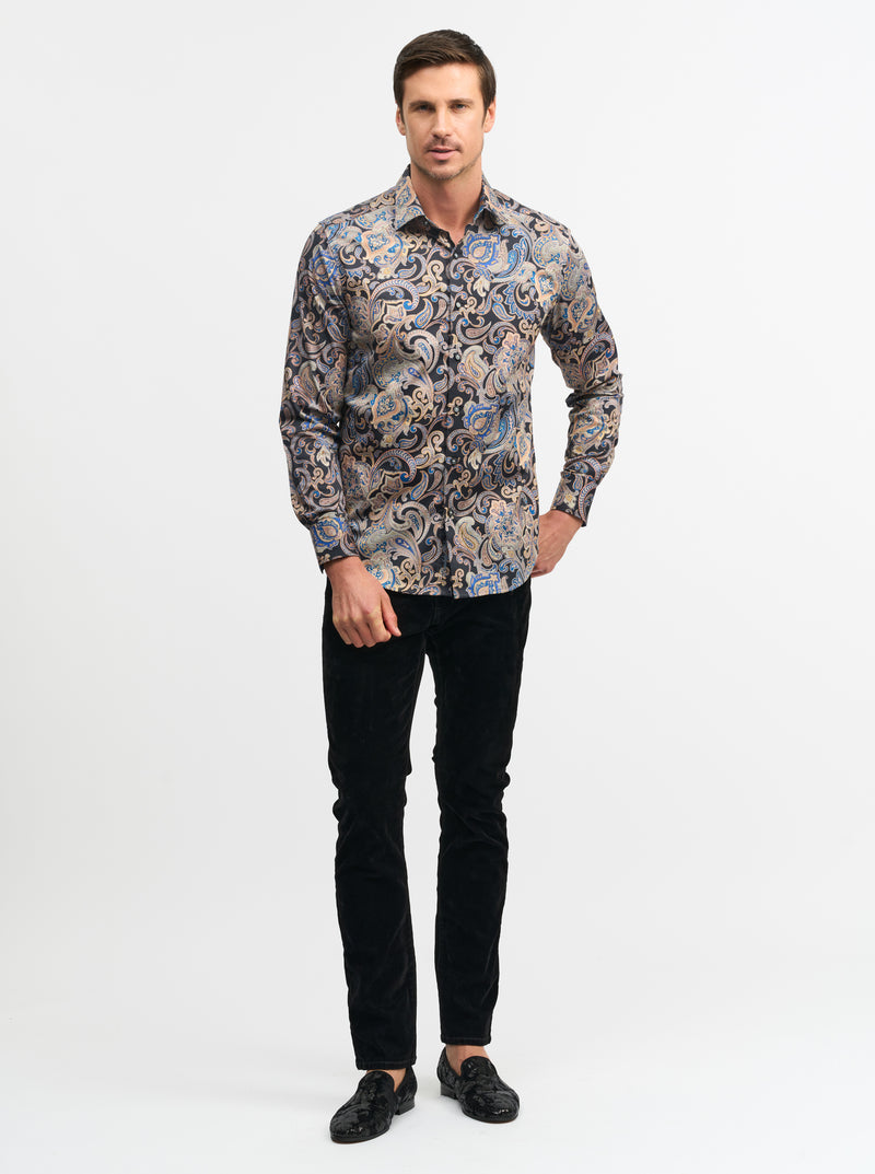 FITZGERALD LONG SLEEVE BUTTON DOWN SHIRT