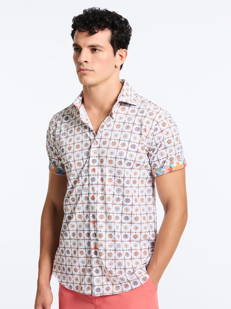 KAI SHORT SLEEVE BUTTON DOWN SHIRT