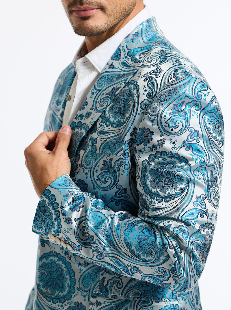 LIMITED EDITION AQUA BLOOM BLAZER