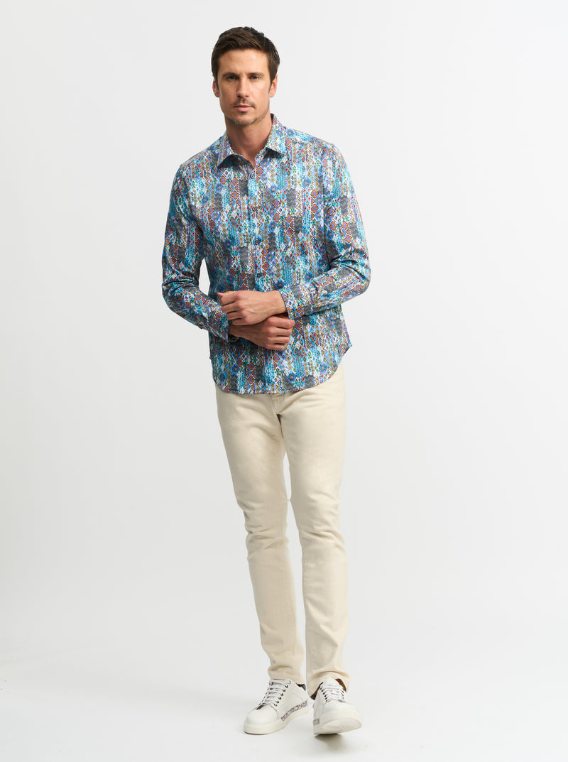 MEROLA LONG SLEEVE BUTTON DOWN SHIRT