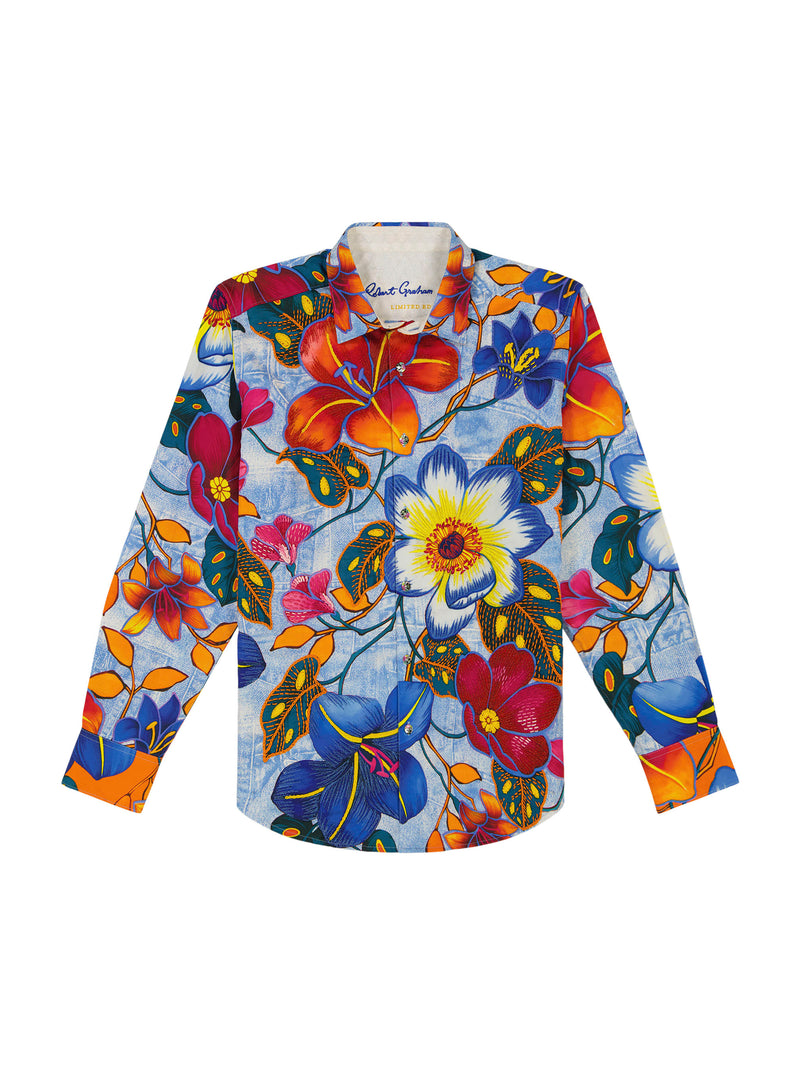 LIMITED EDITION FLOWER POWER LONG SLEEVE BUTTON DDOWN SHIRT