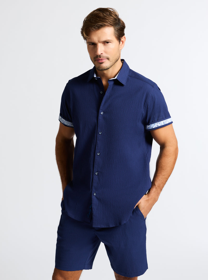 THRESHER SHORT SLEEVE BUTTON DOWN SHIRT